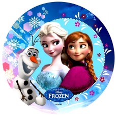 72043 Disc vafa din amidon fara zahar Frozen Elsa Anna si Olaf D 18.5 cm Modecor